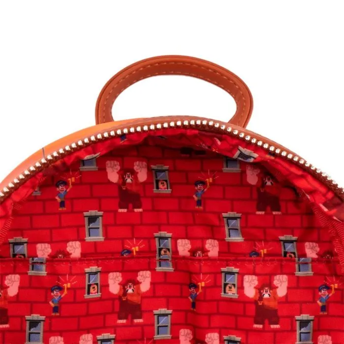10" Disney - Wreck-It Ralph Faux Leather Mini Backpack Bag Loungefly