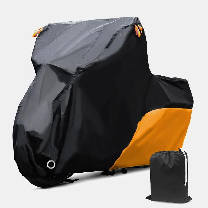 210D Black Orange Motorcycle Cover - Outdoor Motocycle Cover | XYZCTEM®