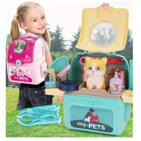 2in1 Pet Backpack Fun Toy  Cozy Space for Pets