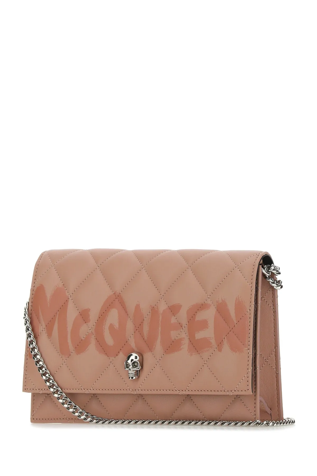 Alexander McQueen Graffiti Logo Print Shoulder Bag