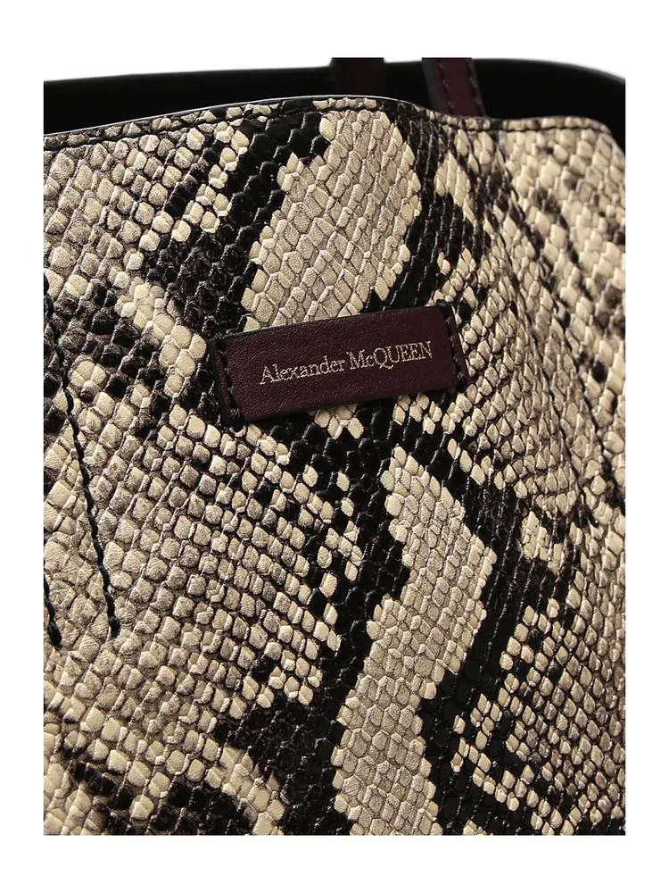 Alexander McQueen Logo Embossed Tote Bag