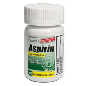 Aspirin 81 mg  Enteric Coated Tablets 120 Count