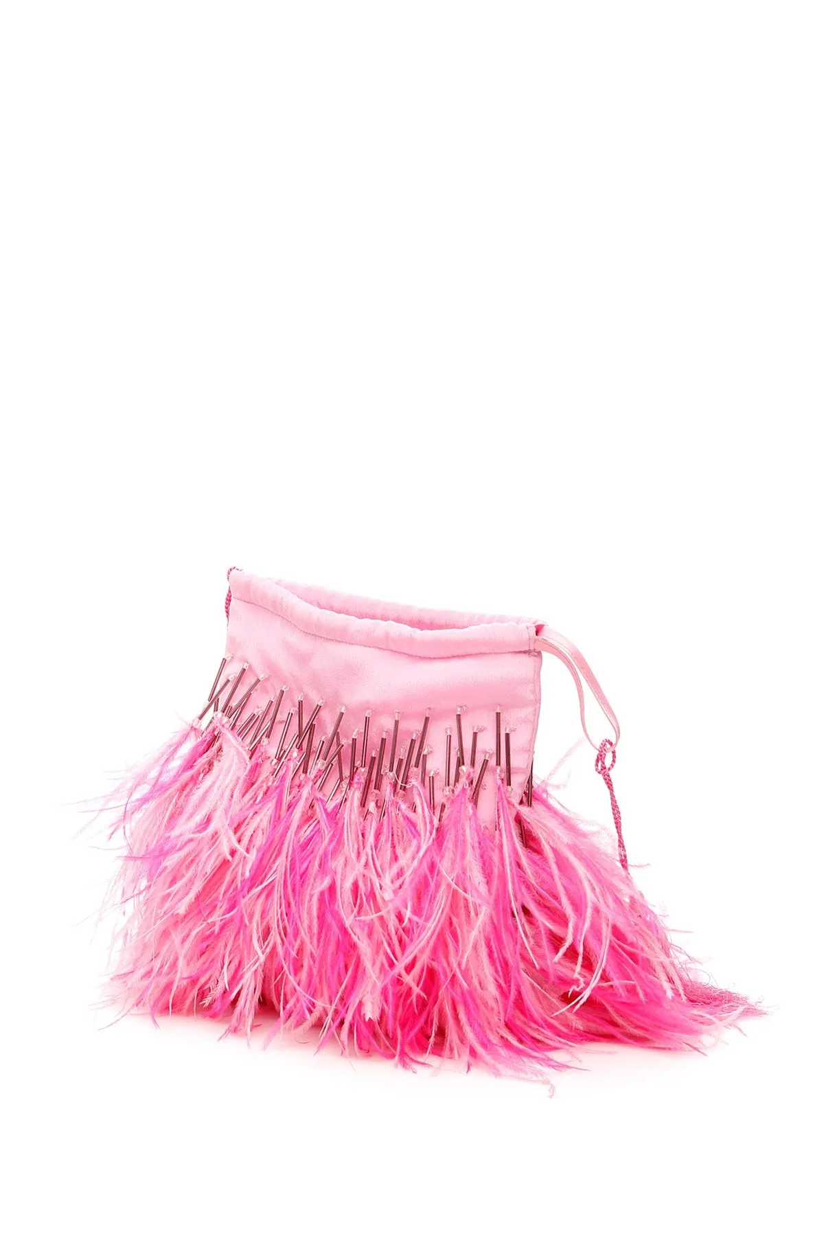 Attico Greta Feather Pouch Tote Bag