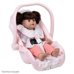 Baby Doll Car Seat Carrier - Pastel Pink Hearts