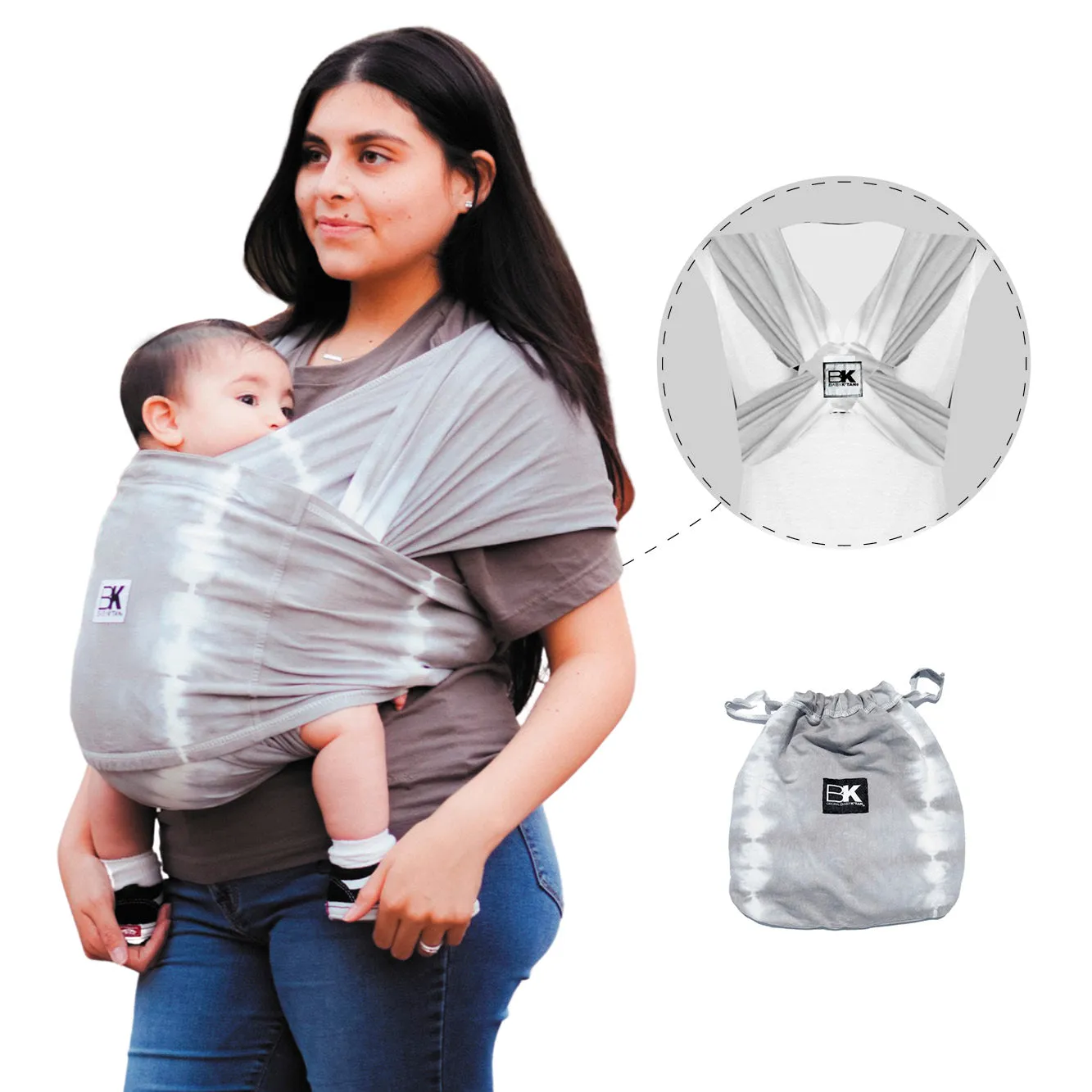 Baby K'tan Original Baby Carrier - Graphite Grey - L