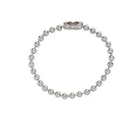 Ball Chain Keychains with Connector Clasp - 4 Inch Small Metal Ball Link Chain (2.3mm Bead Size) for DIY Tags, Crafts, Jewelry, Charms, Ornaments, Keychains and More (P/N 2450-1050)