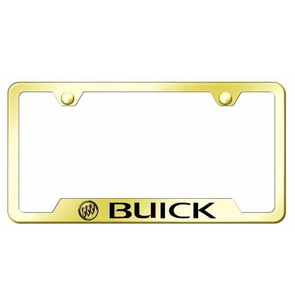 Buick Cut-Out Frame - Laser Etched Gold