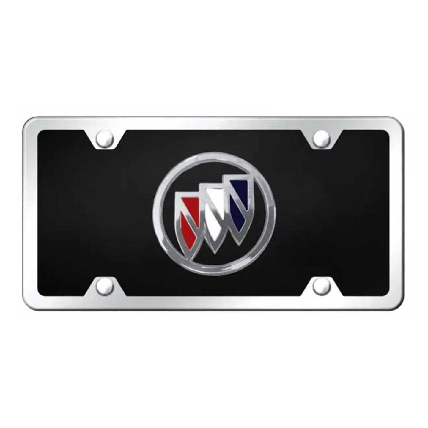 Buick (Tri-Color Fill) Acrylic Kit - Chrome on Black