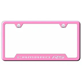 Camaro RS Cut-Out Frame - Laser Etched Pink