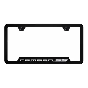 Camaro SS Cut-Out Frame - Laser Etched Black