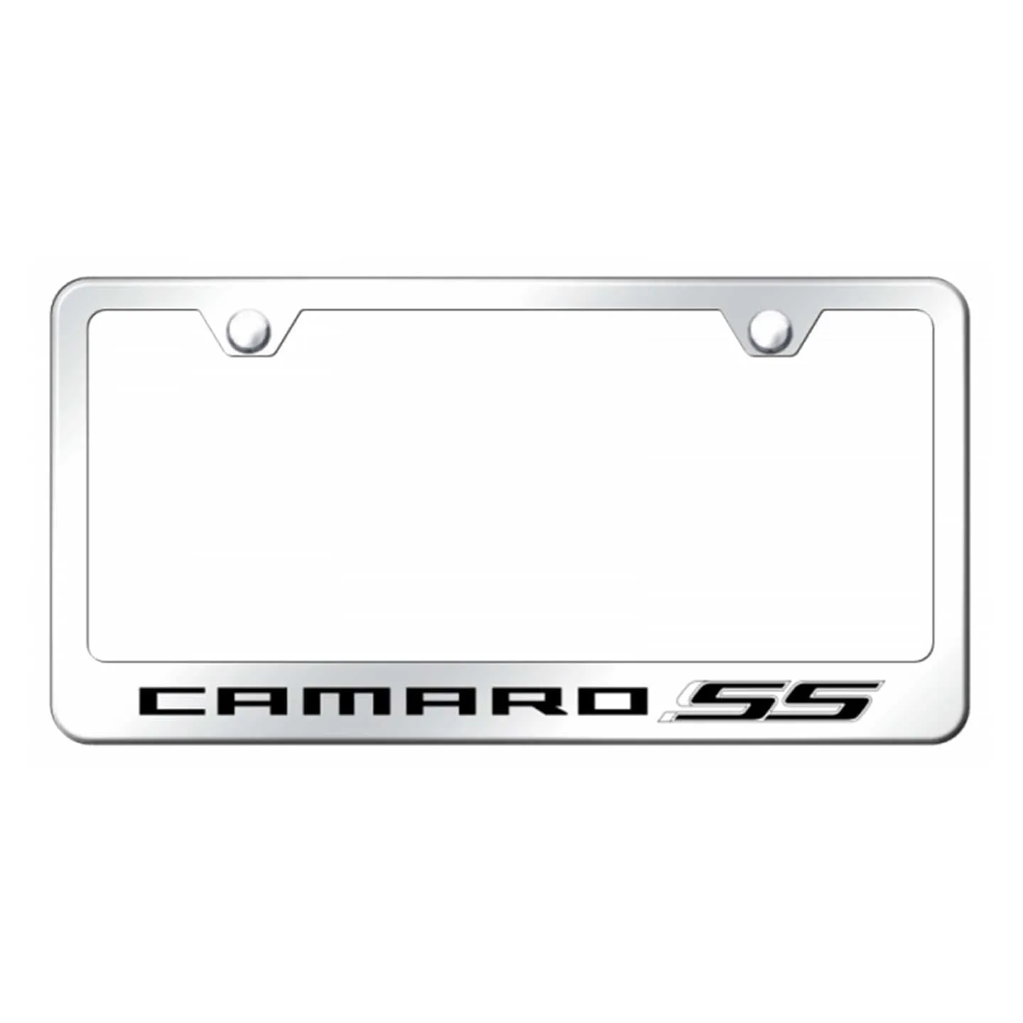 Camaro SS Stainless Steel Frame - Laser Etched Mirrored