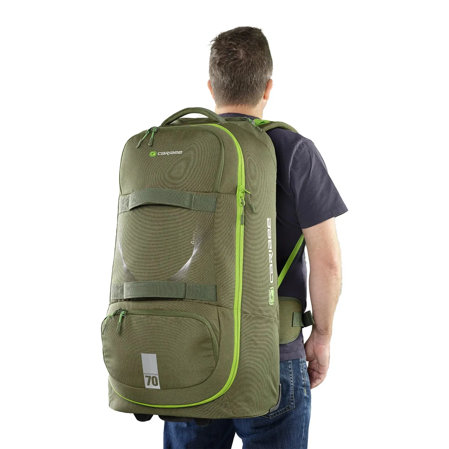 Caribee Adventure 70L Hybrid Wheel Travel Pack
