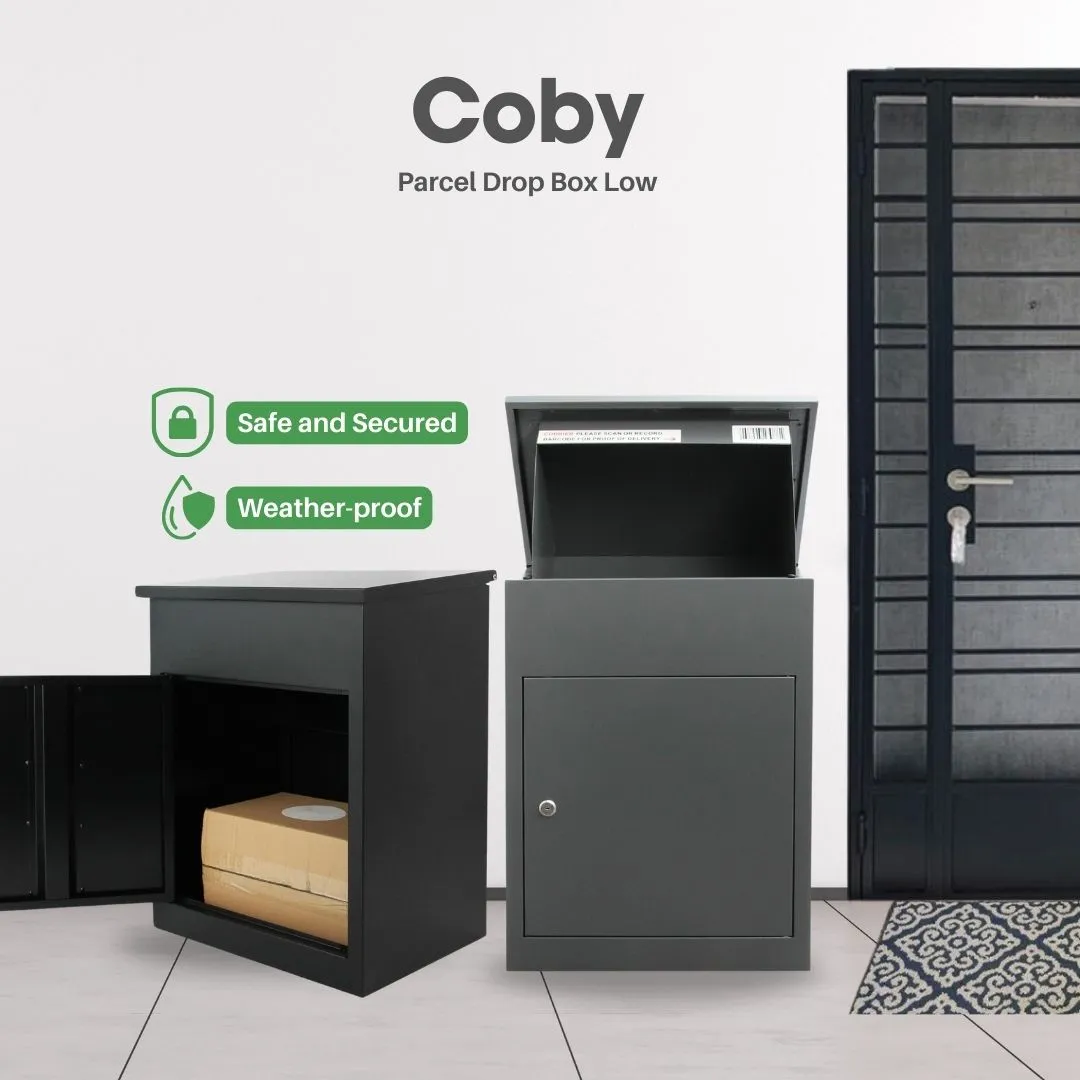 Coby Low Outdoor Lockable Parcel Drop Box CP02