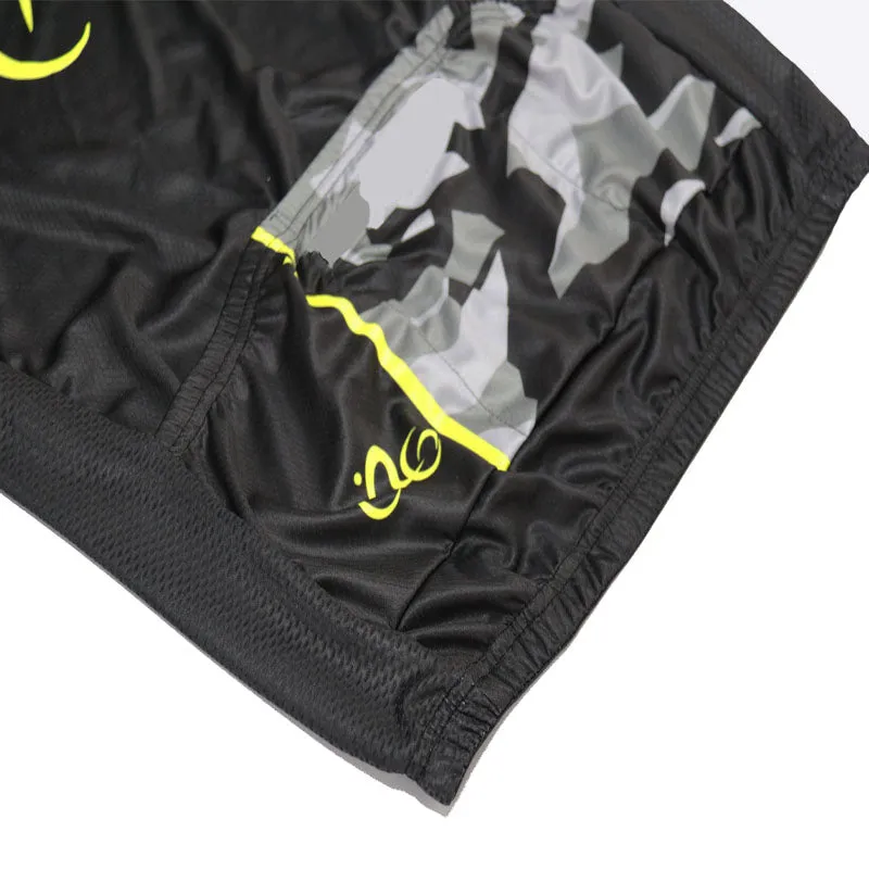Colored Irregular Fluids Short Sleeves Cycling Jersey