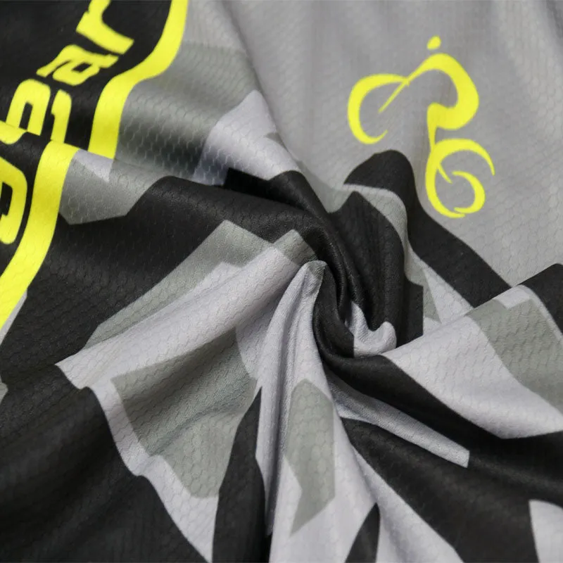 Colored Irregular Fluids Short Sleeves Cycling Jersey