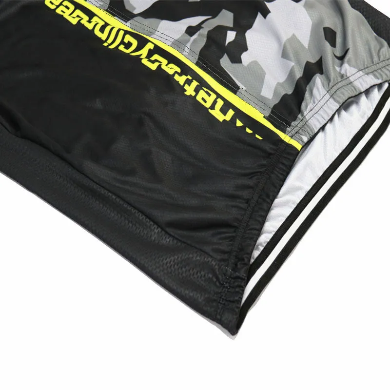 Colored Irregular Fluids Short Sleeves Cycling Jersey