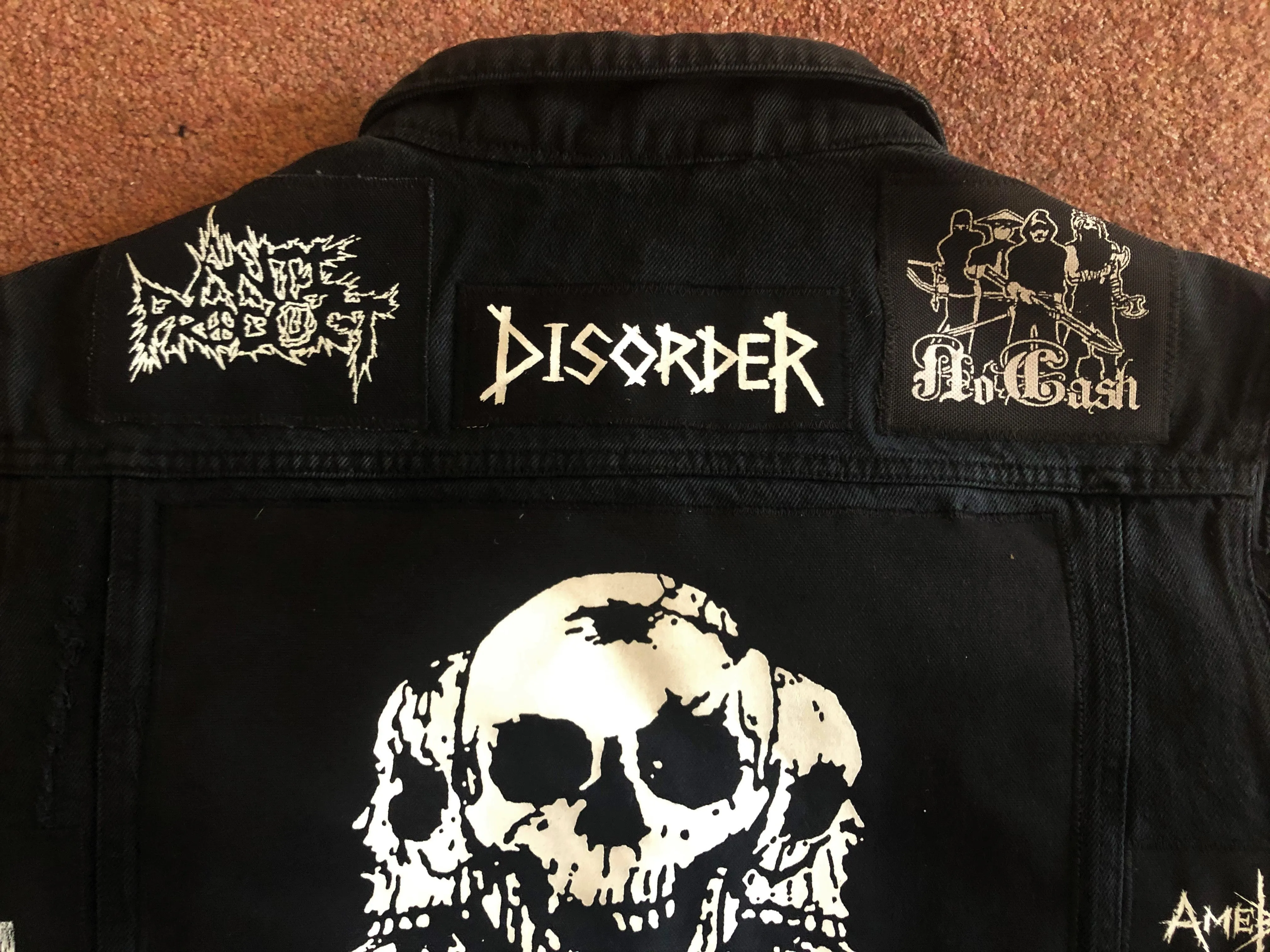Crust Punk Anarchopunk Battle Jacket Cut-Off Denim Vest Crass Doom Discharge Amebix