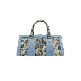 Cultivator Vintage Denim Floral Panels Handbag