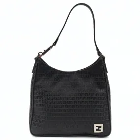 Fendi Fendi handbag in black Zucchino canvas - '10s