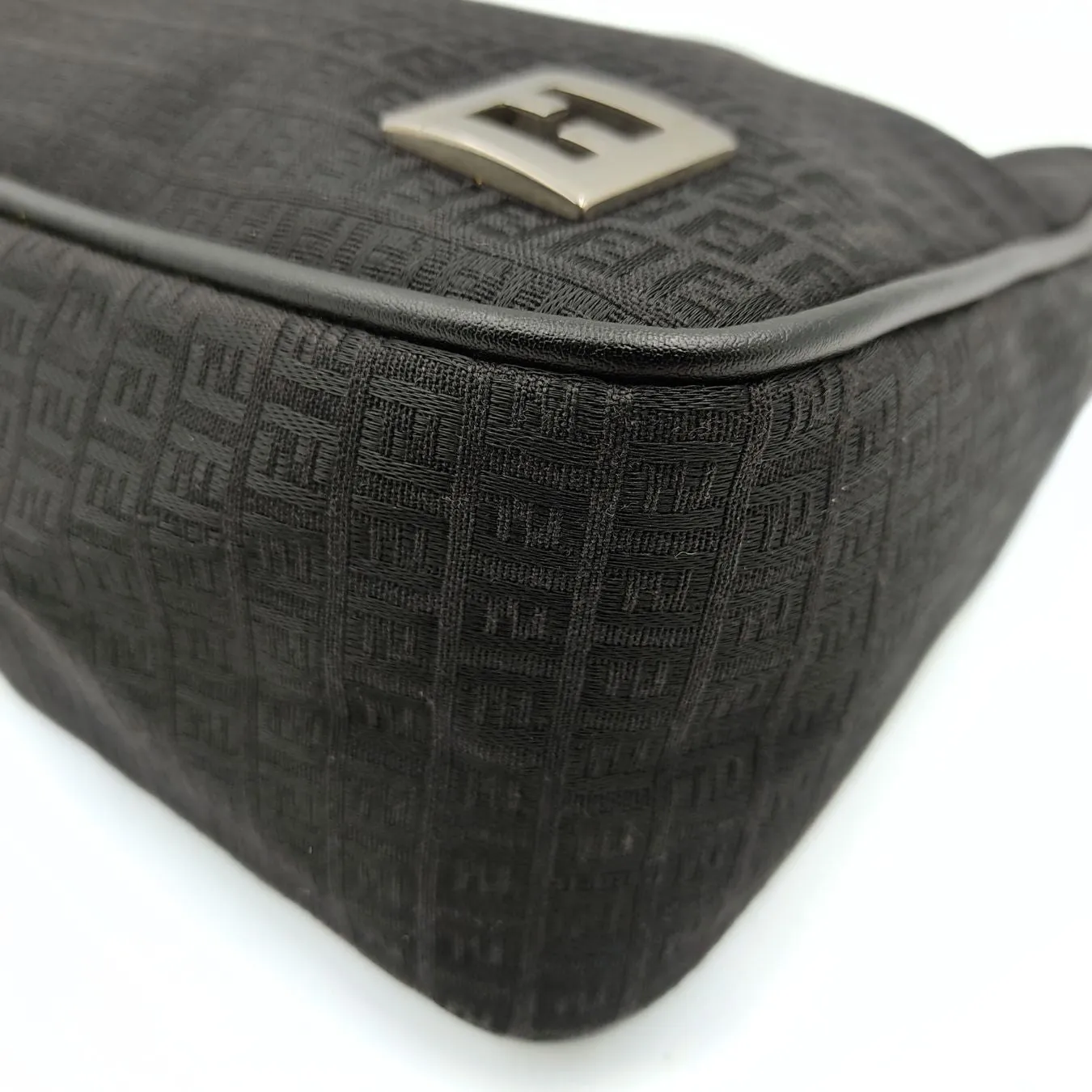 Fendi Fendi handbag in black Zucchino canvas - '10s