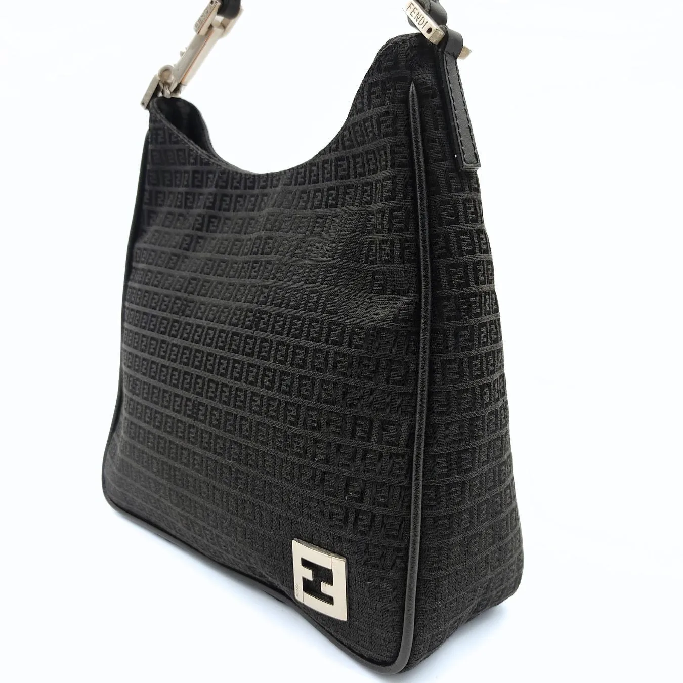 Fendi Fendi handbag in black Zucchino canvas - '10s