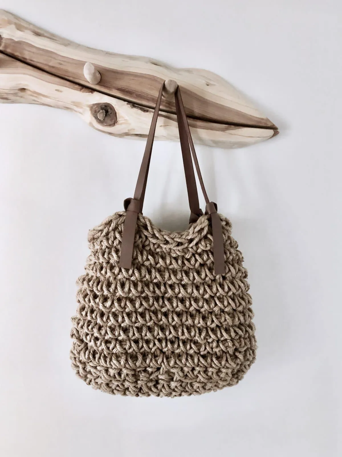 Handmade Natural Fibre Vegan Minimalist Carry Bag