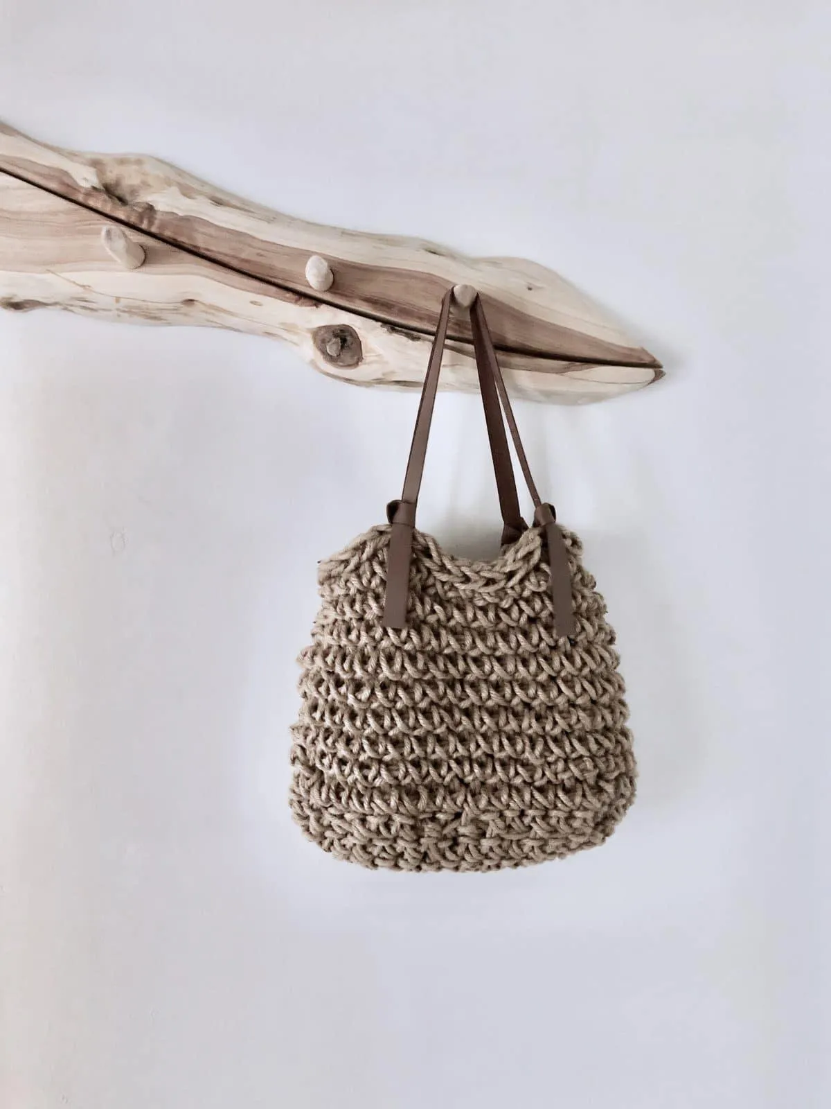 Handmade Natural Fibre Vegan Minimalist Carry Bag