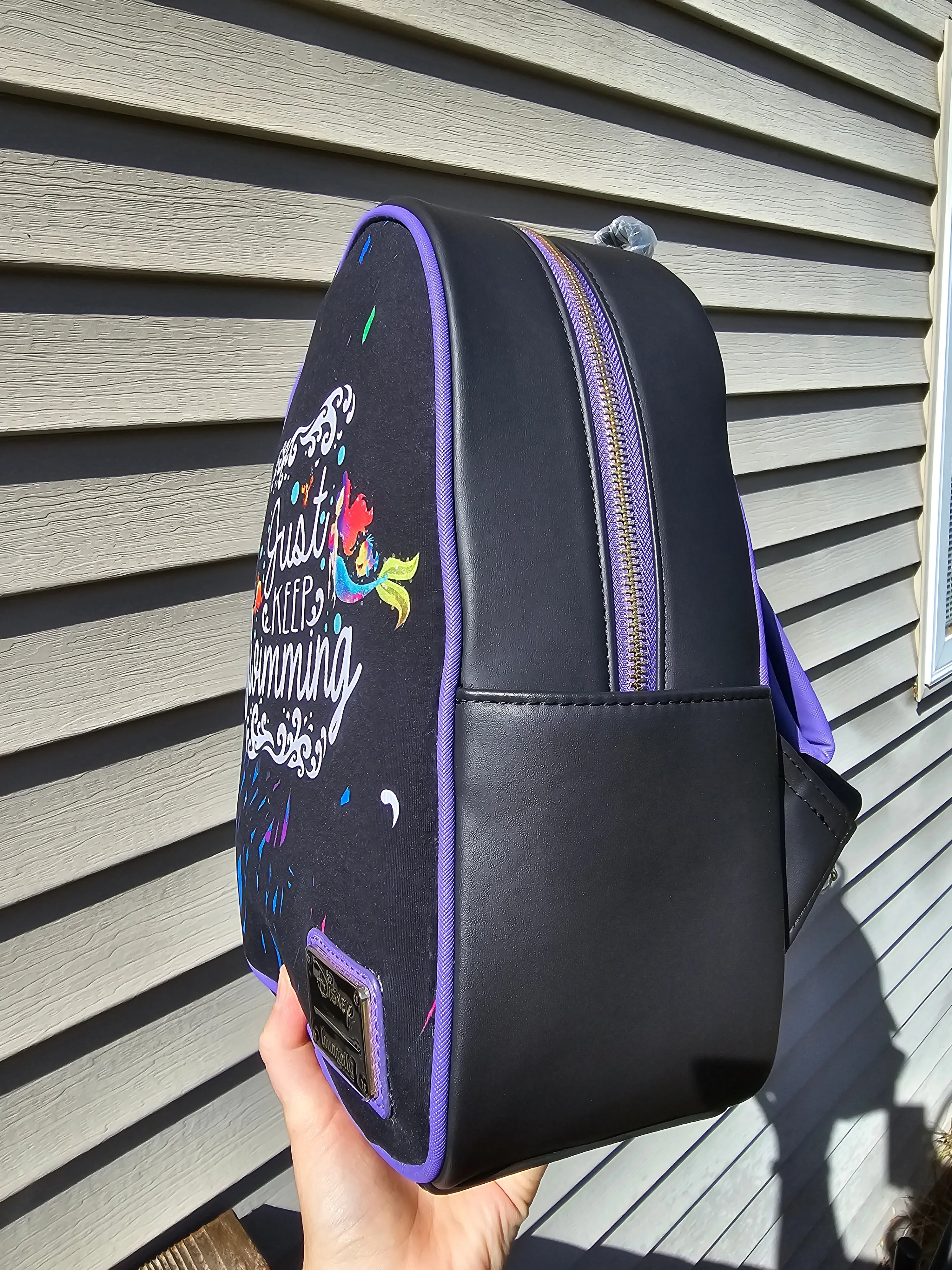Just keep swimming custom mini backpack