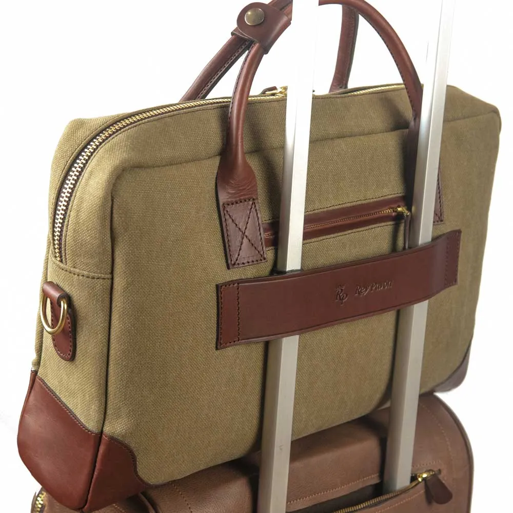 Kevin's Canvas & Leather Excutive Briefcase
