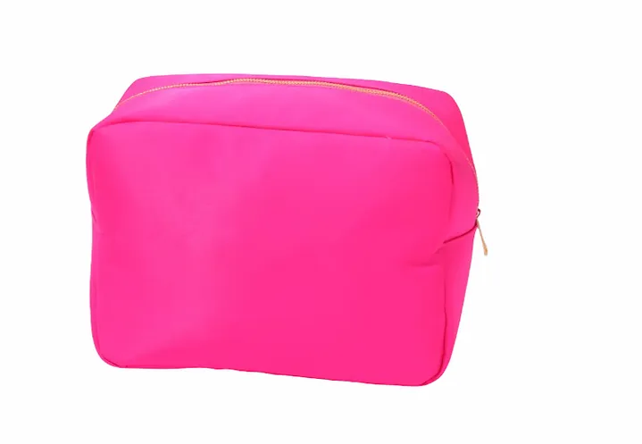 Large Nylon Zip Cosmetic Bag