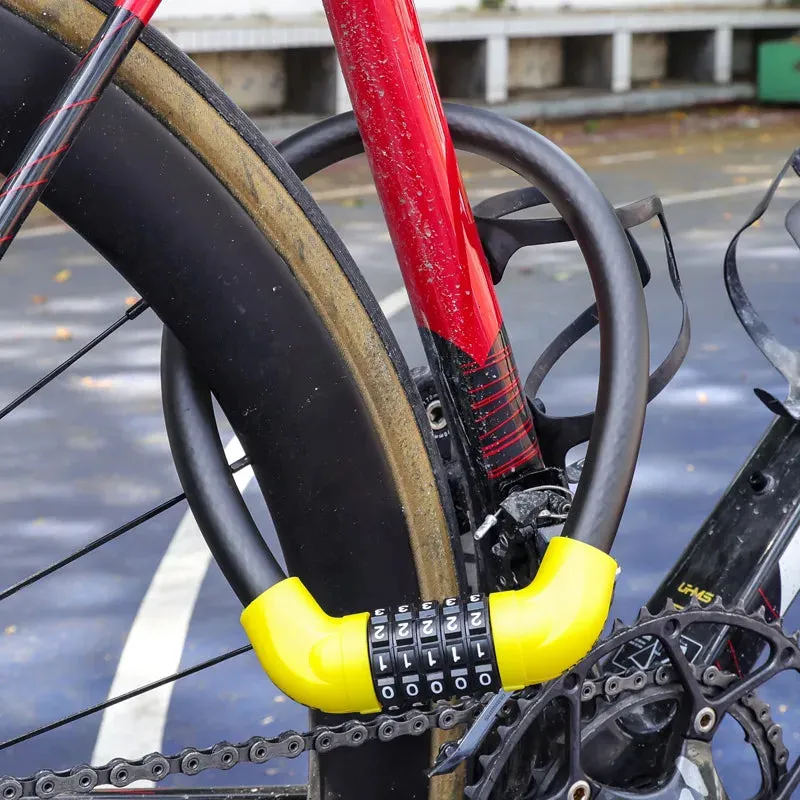 LeBycle Anti-Theft Bike Lock 5 Digit Code Combination Stainless Steel Cable Bicycle Security Lock Equipment MTB Bike Lock