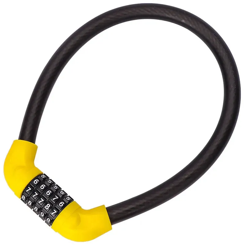 LeBycle Anti-Theft Bike Lock 5 Digit Code Combination Stainless Steel Cable Bicycle Security Lock Equipment MTB Bike Lock