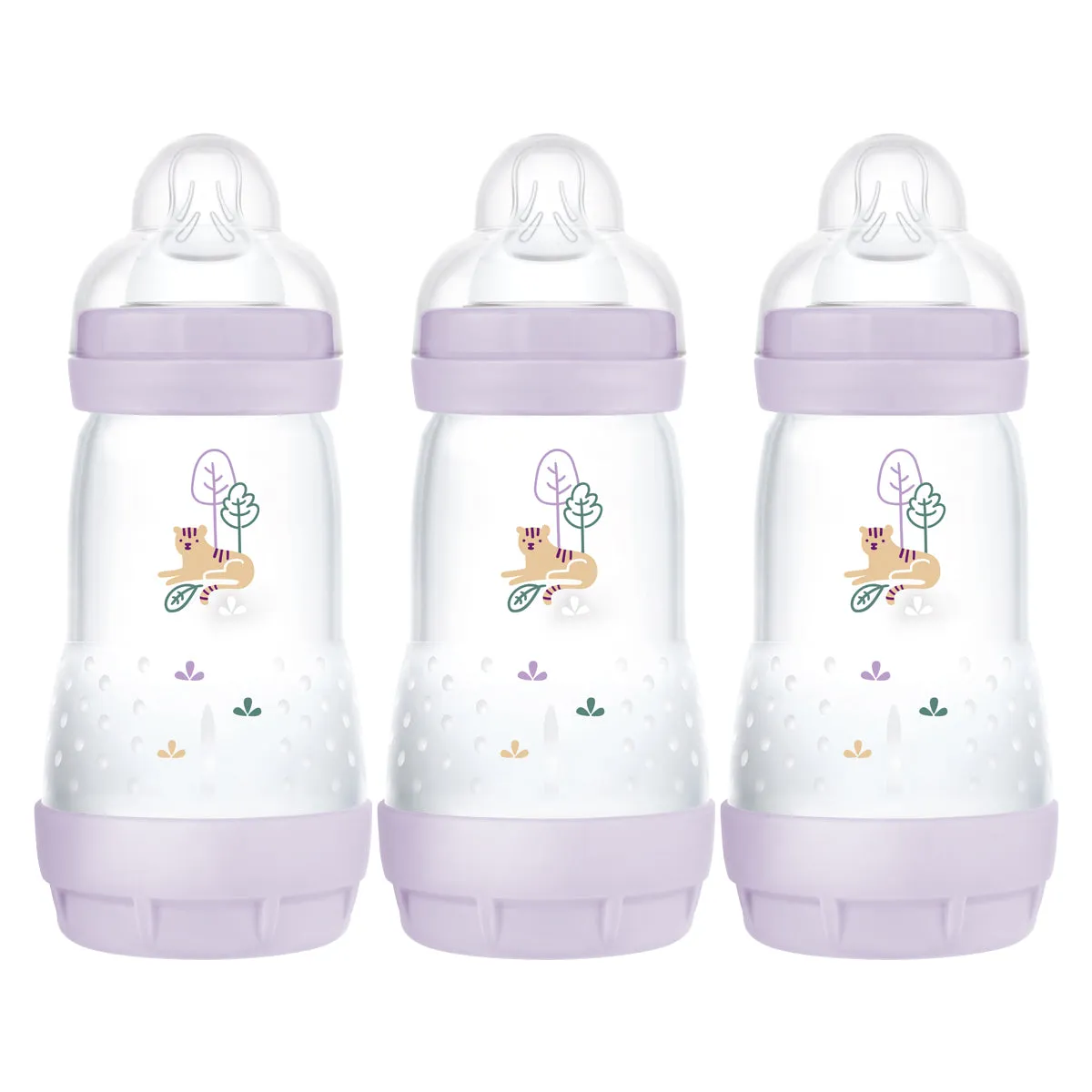 MAM Anti-Colic Bottles 260ml 3pk 3 Colours