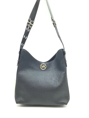 Michael Kors Women's Hobo Bag Black Leather Large