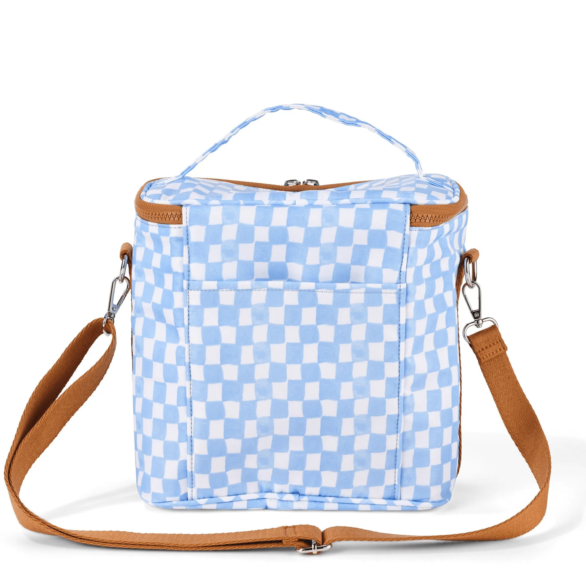Midi Insulated Lunch Bag/Pumping Bag - Blue Check