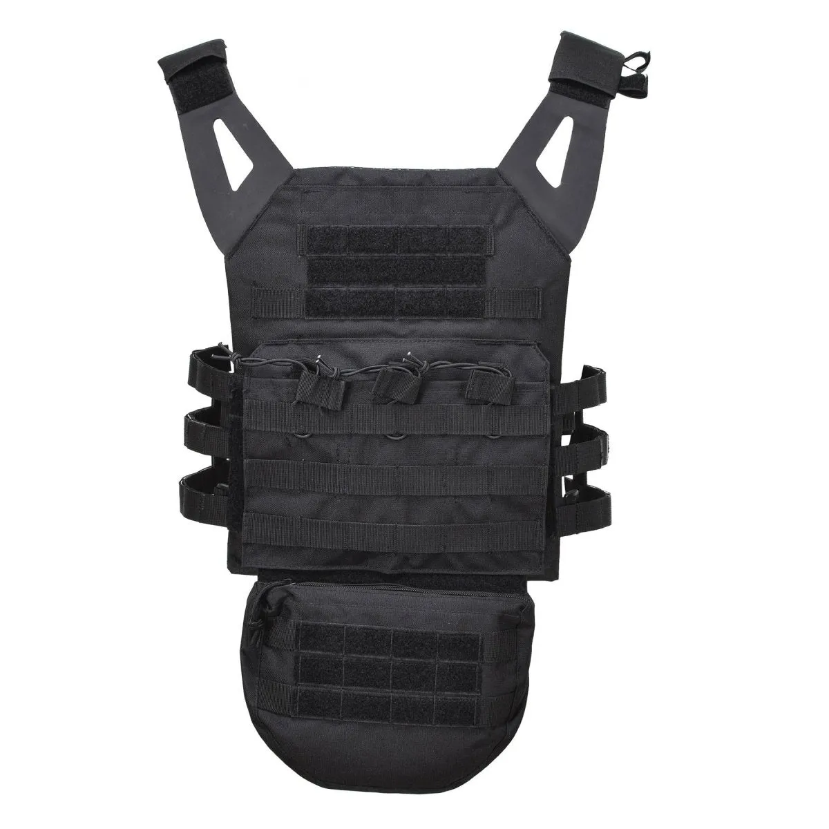 MIL-TEC Dropdown pouch small tactical utility bag front panel molle type black