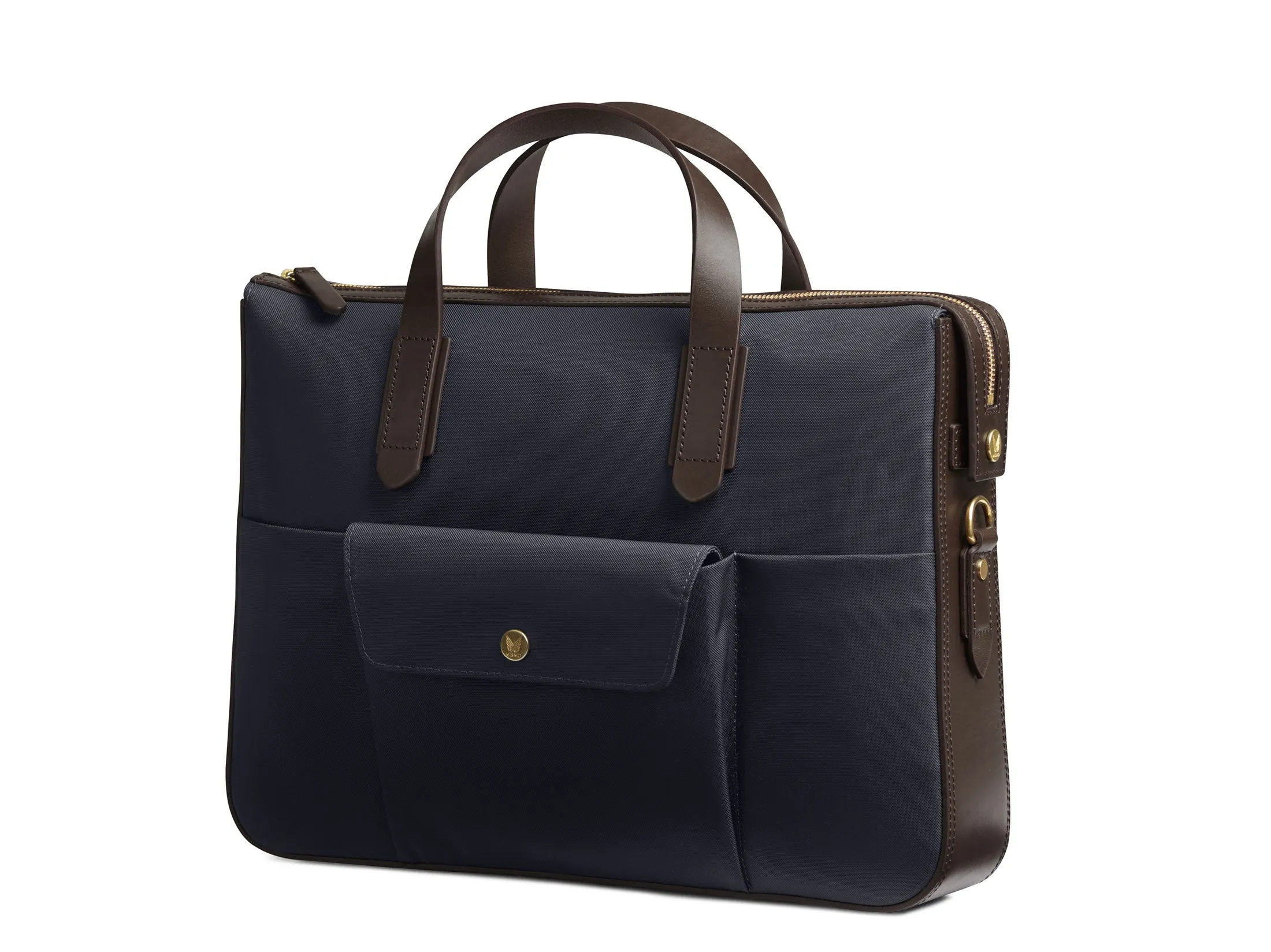 Mismo M/S Briefcase - Navy / Dark Brown