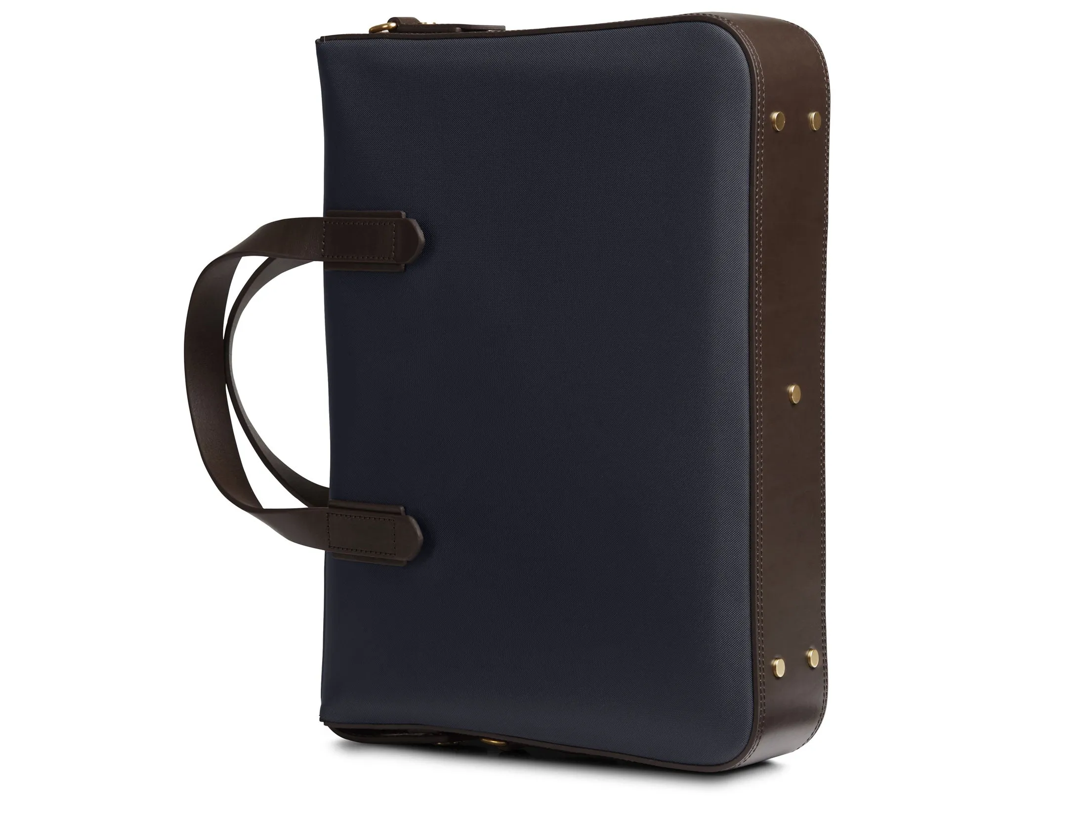 Mismo M/S Briefcase - Navy / Dark Brown