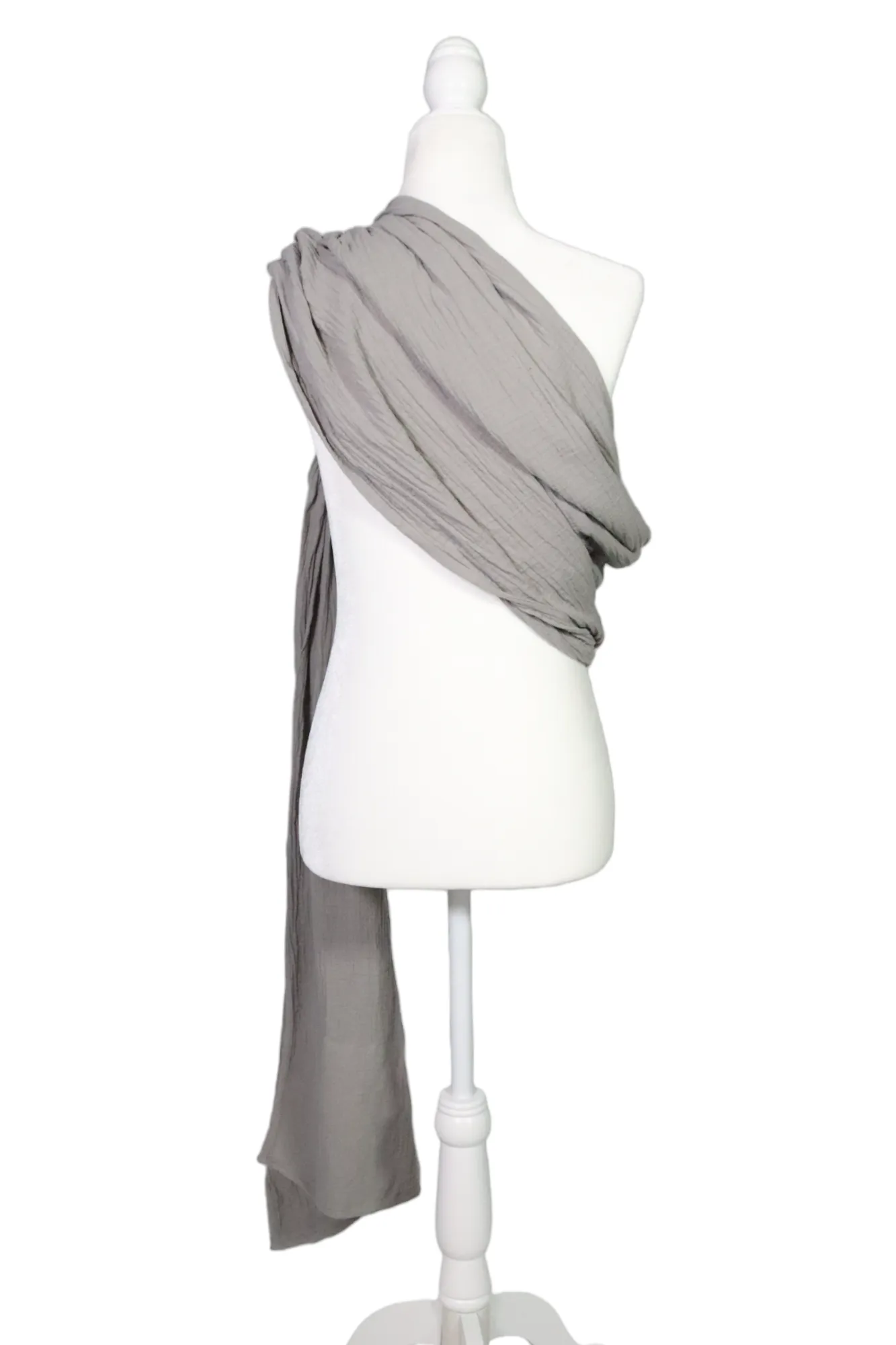 Moby Ring Sling Carrier  - Double Gauze - Pewter
