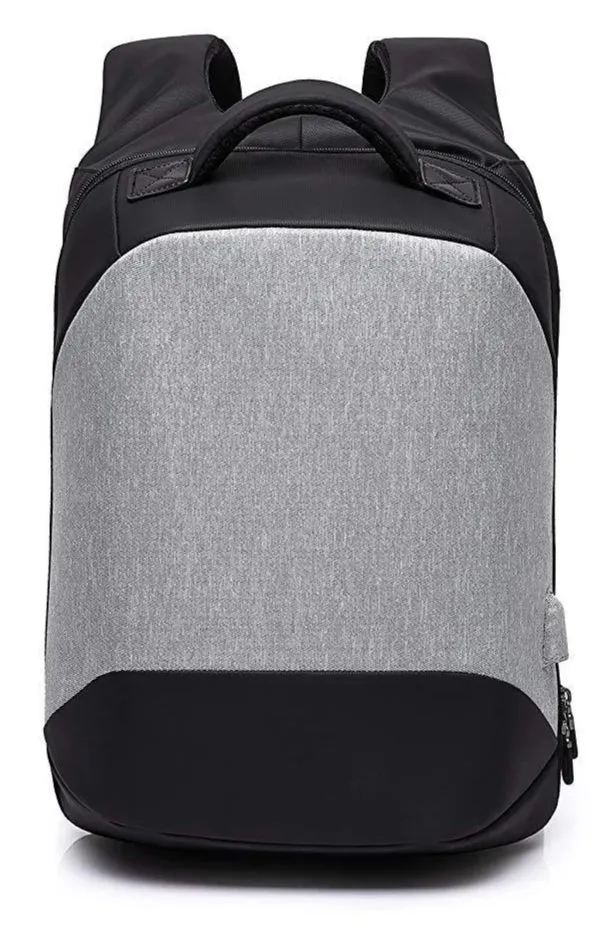 MUFUBU Presents Smart USB Charging Anti Theft Backpack by Kaka - Grey