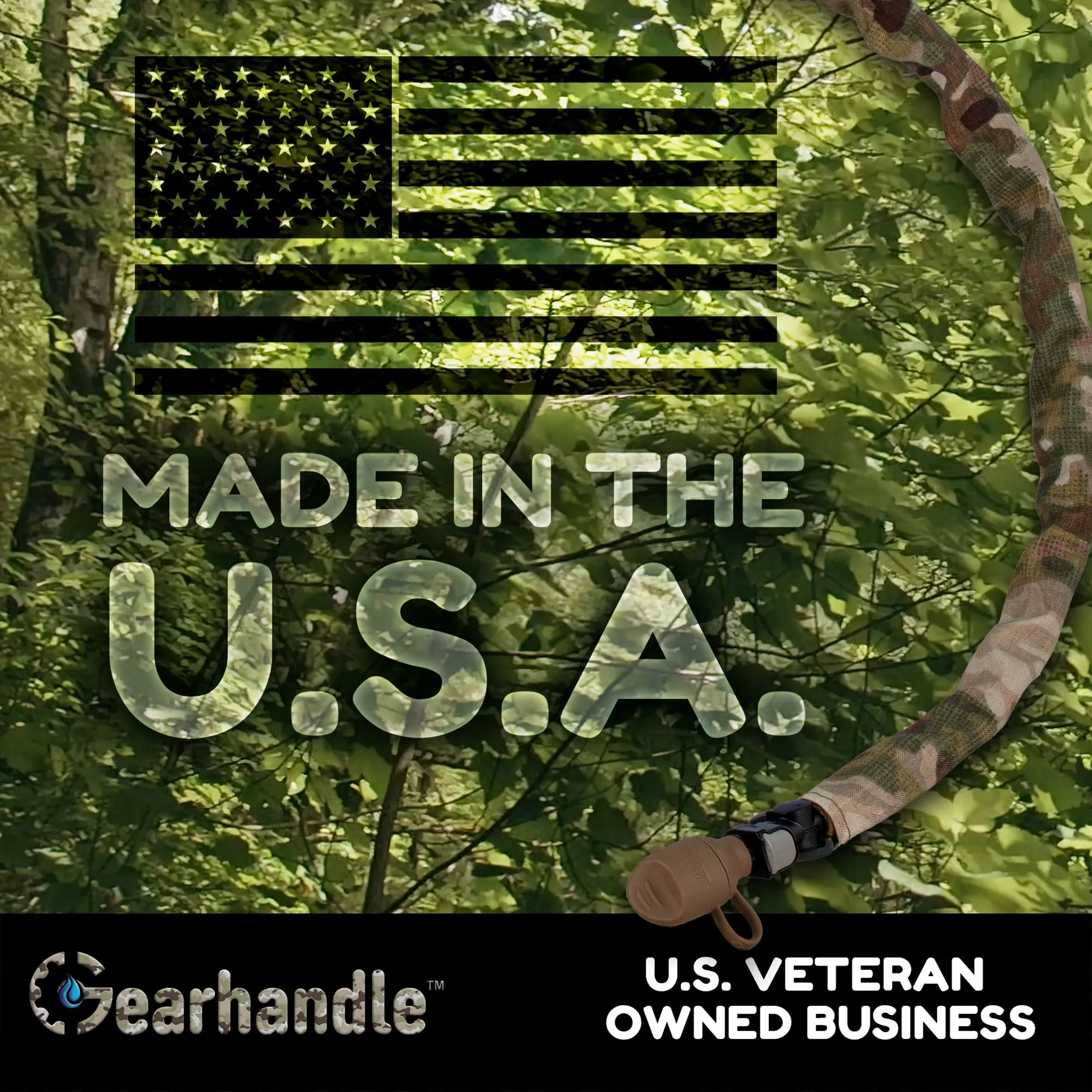 Multicam Arid Non Insulated Drink Tube Sleeve