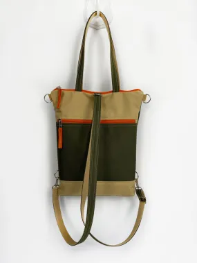 Mustard Minimalist Style Waterproof Slim Backpack