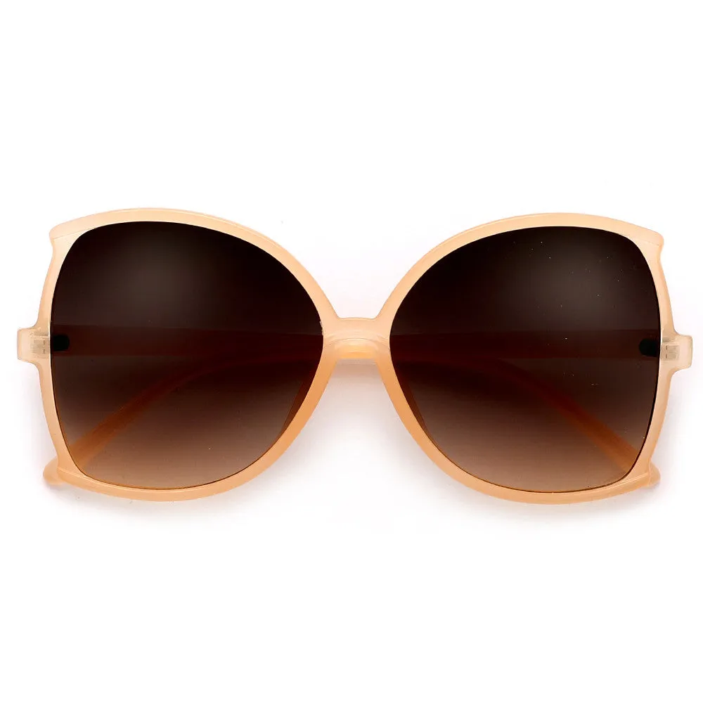 Oversize 62mm Women's Sophisicated Glam Butterfly Sunglasses
