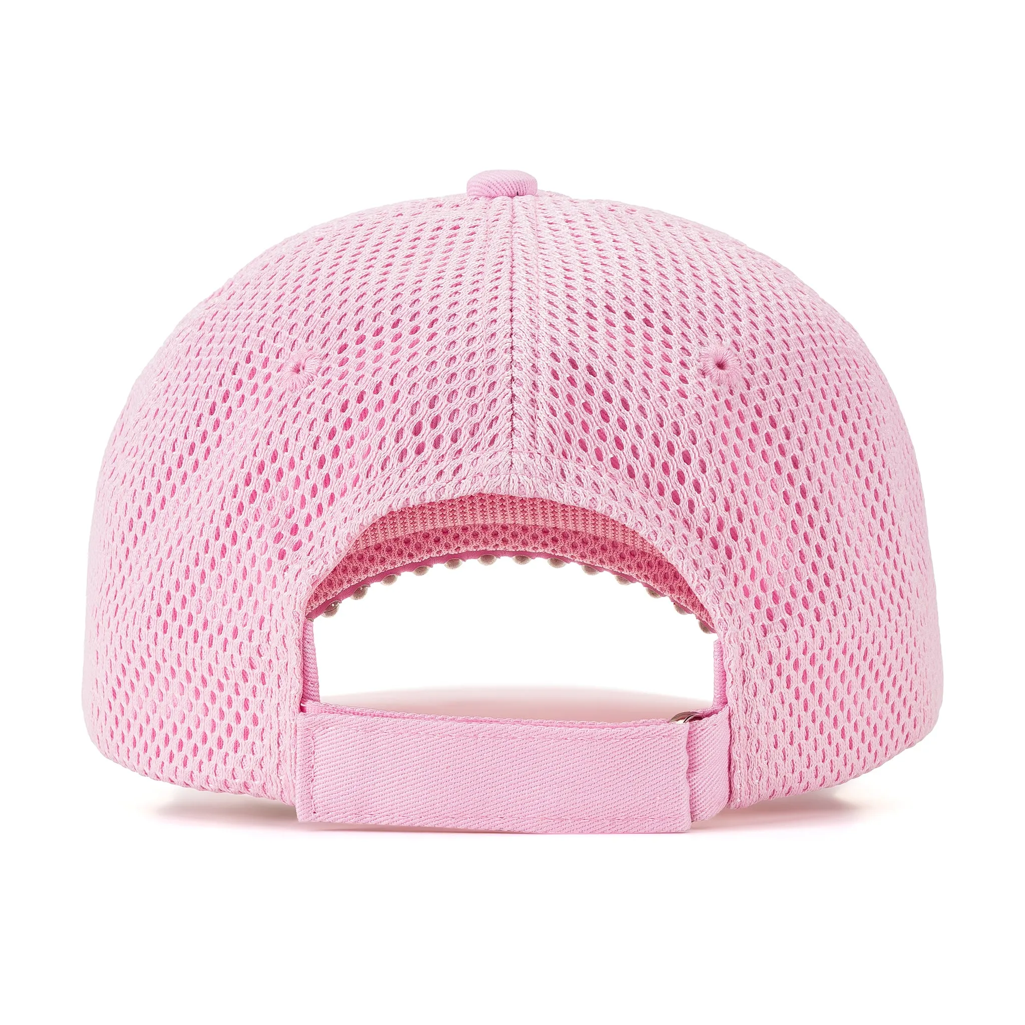 Peace Heart Mesh Denim Cap - Pink and Orange