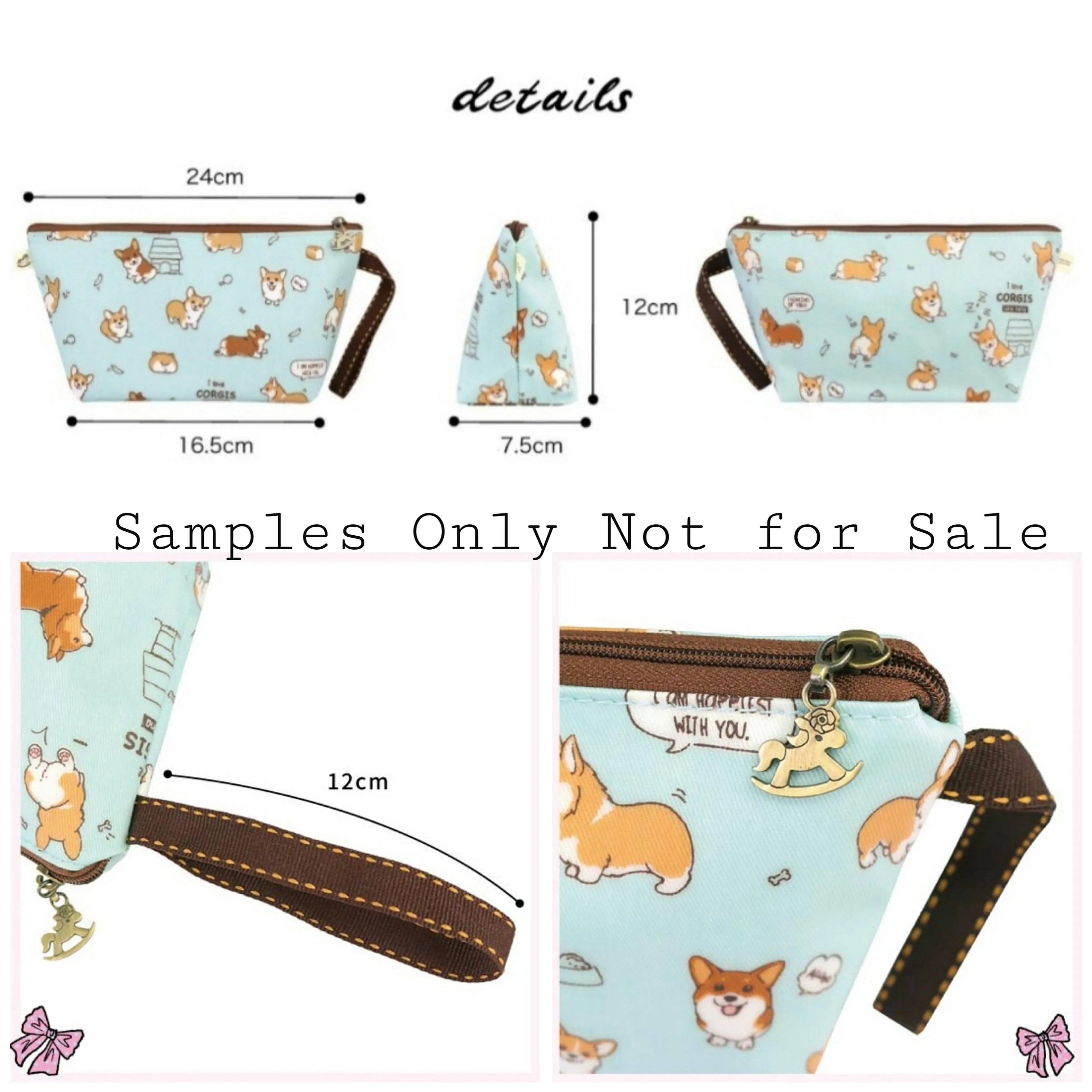 Pink Hedgehog Dumpling Cosmetic Bag