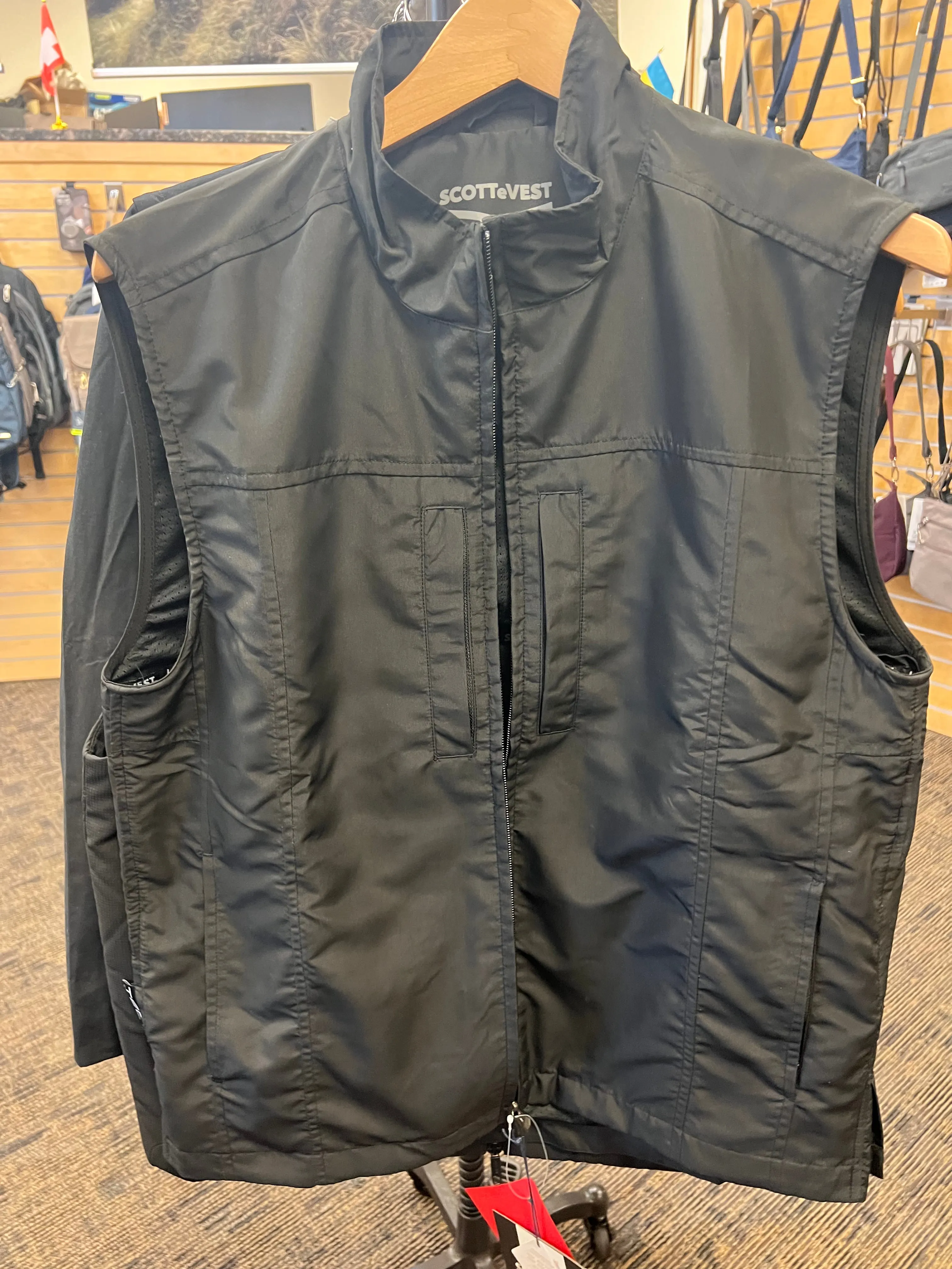 Scott e Vest RFID Water Repellant Travel Vest for Men (in black, size medium- last one in stock!)