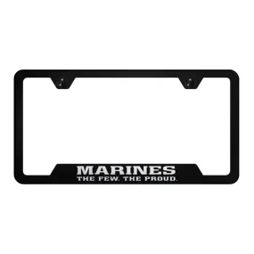 The Few The Proud Cut-Out Frame - Laser Etched Black