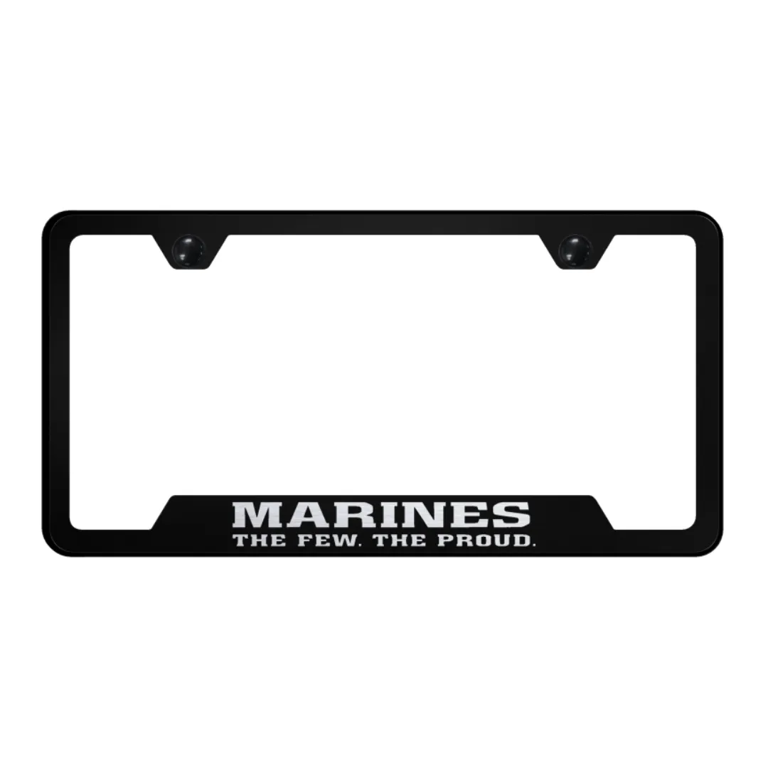 The Few The Proud Cut-Out Frame - Laser Etched Black