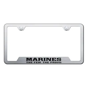 The Few The Proud Cut-Out Frame - Laser Etched Brushed