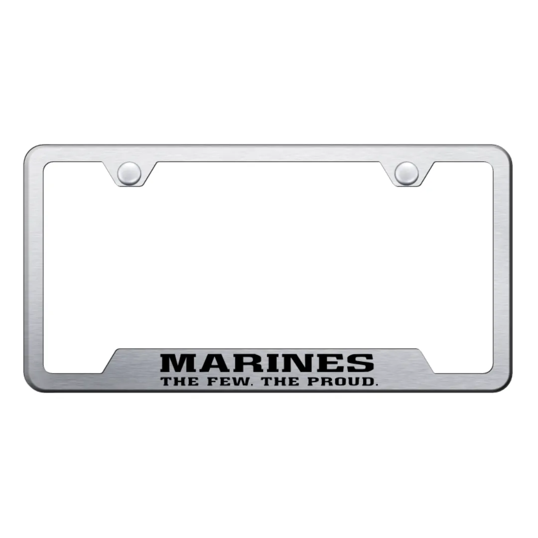 The Few The Proud Cut-Out Frame - Laser Etched Brushed